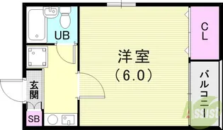 THREE FIELD和田岬【3階】の間取り