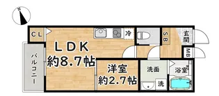 CROUD立花【2階】の間取り