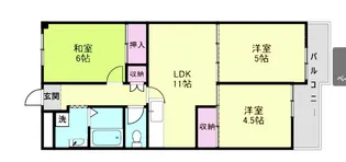 旭シックス【6階】の間取り