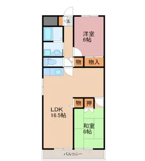 メゾン・ド・ベル滝の原【5階】の間取り