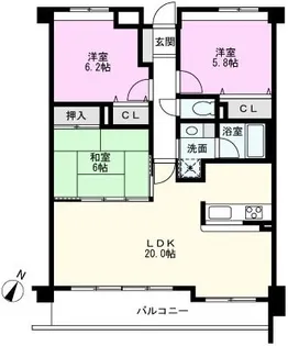 イムーブル浦和【3階】の間取り