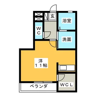 ロジュマン神宮東【2階】の間取り