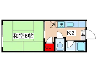 ジュネスハイツ【2階】の間取り