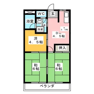 稲佐ハイツ【3階】の間取り