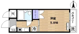 ハイタウン川崎【3階】の間取り
