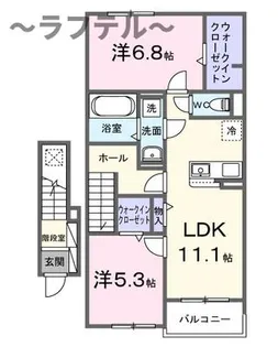 ブリーズガーデン【2階】の間取り