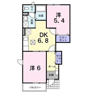 ミッテ ベルク A【1階】の間取り