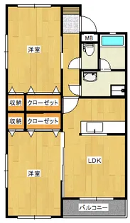 コーポT【2階】の間取り