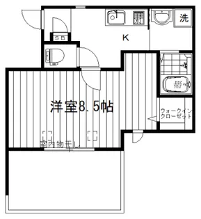 エスコート浅野【4階】の間取り