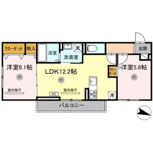 ケイ ハイム【2階】の間取り