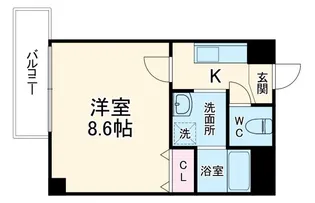 アヴェーレ早苗町【7階】の間取り