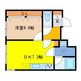 フリージア春日【1階】の間取り