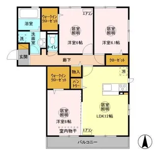 袖ヶ浦ヒルサイドプラザ B【2階】の間取り
