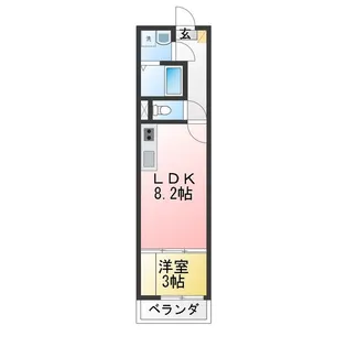 BAU八乙女【2階】の間取り