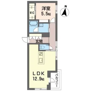 ルナマーレ鎌倉【3階】の間取り