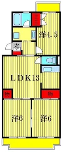大津ヶ丘ハイツ【3階】の間取り
