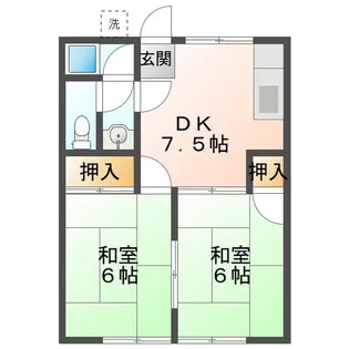 エクセルハイツかすみ【1階】の間取り