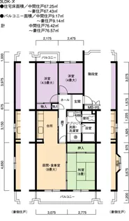 UR徳重【4階】の間取り