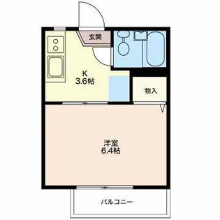 パティオ那古野【1階】の間取り