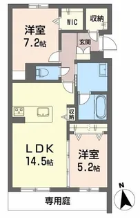 メゾン守牧【1階】の間取り