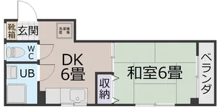 松田ビル(新屋敷)【4階】の間取り