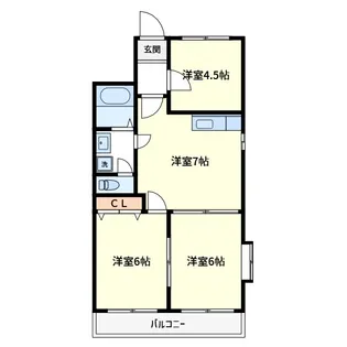 ラーヂ末広II【2階】の間取り