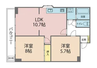 ルミナス【1階】の間取り