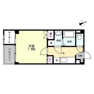 I-Vita Tenshoji【2階】の間取り