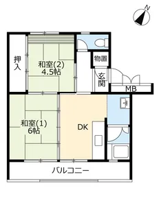 UR北本【4階】の間取り