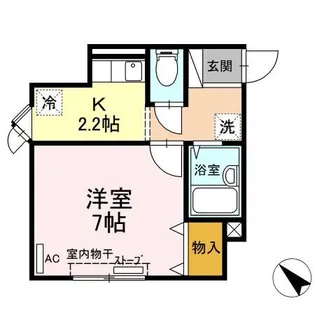 メイユール八甲田【1階】の間取り