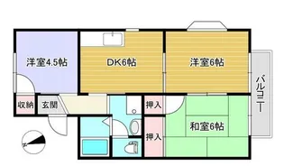 第1セジュールアキヤマ【2階】の間取り