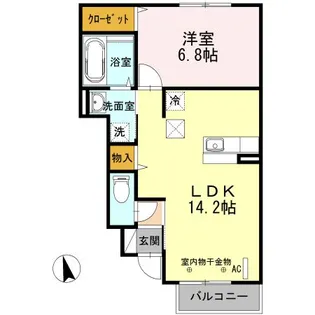 プルームガーデン【1階】の間取り