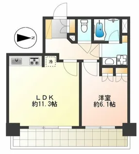 ライオンズタワー府中【22階】の間取り