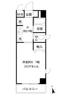 ツインコート調布【2階】の間取り