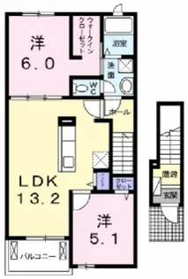 メゾン・ラ・ボヌールXI【2階】の間取り