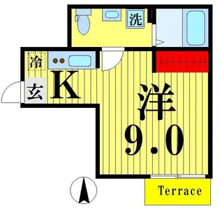 ココガーデン北千住【1階】の間取り