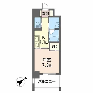 ヴィラシオン段原南【7階】の間取り