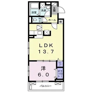 ロータス【1階】の間取り