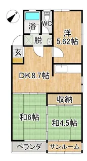 アーバンホームズ第4浜田【1階】の間取り