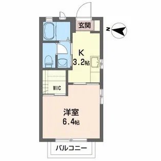 サクセスタウンA【2階】の間取り