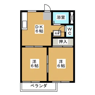 コートビレッジジュン B棟【2階】の間取り