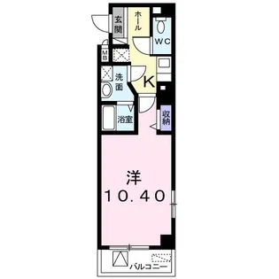 ヴァイオレットアツギ【3階】の間取り