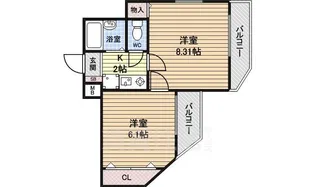 スターブル今池【1階】の間取り