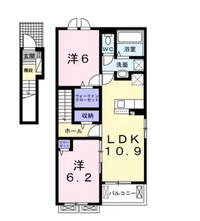 シャ・ノワール センター【2階】の間取り