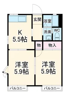 ソフィアSK【2階】の間取り