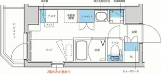 キャンパスヴィレッジ元住吉テラス【3階】の間取り