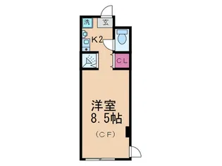 ライオンズマンション大山第二【8階】の間取り