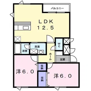 Dearスターヒルズ2【1階】の間取り