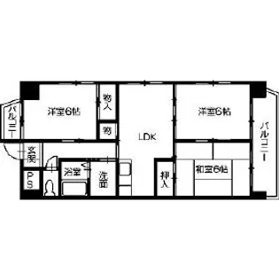 レジデンツアハト【2階】の間取り