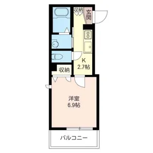 弘文堂 B【3階】の間取り